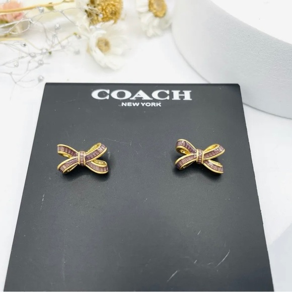 Coach Bow Stud Earrings - Picture 4 of 4